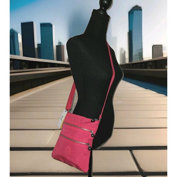 NWT Kipling Women's Keiko Confetti Pink Crossbody Bag 8x9 - Picture 1 of 8
